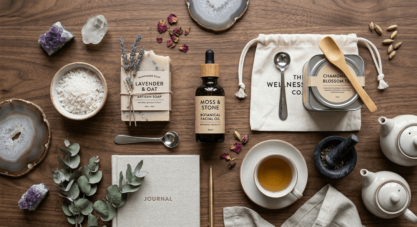 Professional AI generated flat lay composition with props and lighting by Nano Banana Image AI