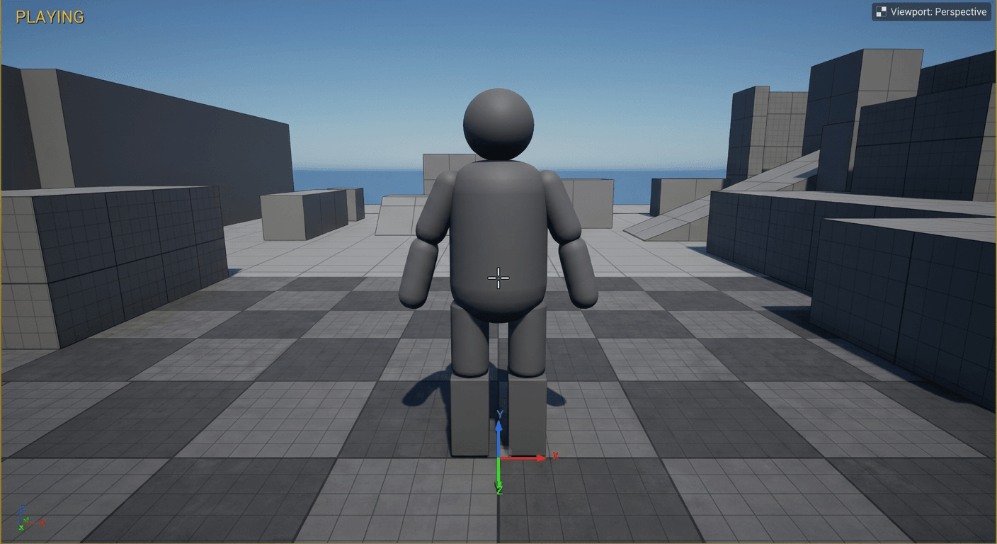 A basic, uninspired flat texture before using Nano Banana Image AI to generate game-ready voxel floor assets.
